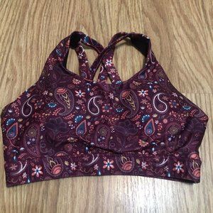 xia strappy pasily sport bra padded size small